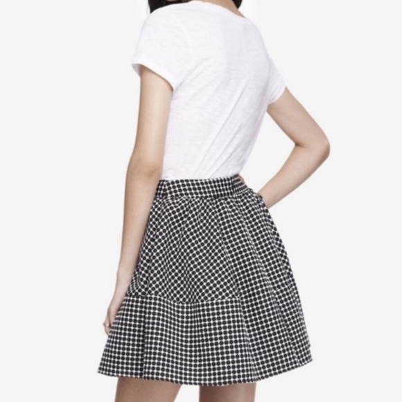 Express black and white polka dot circle skirt - Picture 3 of 8